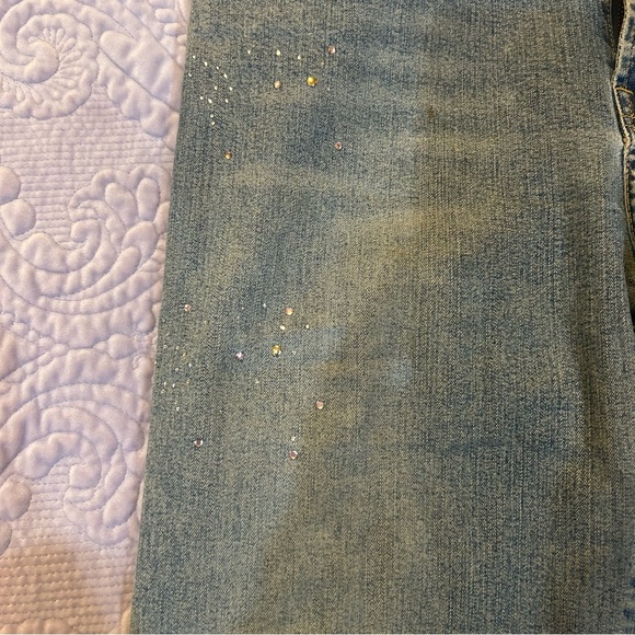 Votre Nom Jeans with rhinestone.  Size 12 - Picture 3 of 10